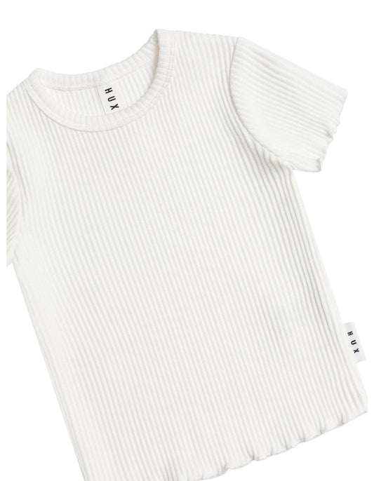 Rib Tee - Almond Milk