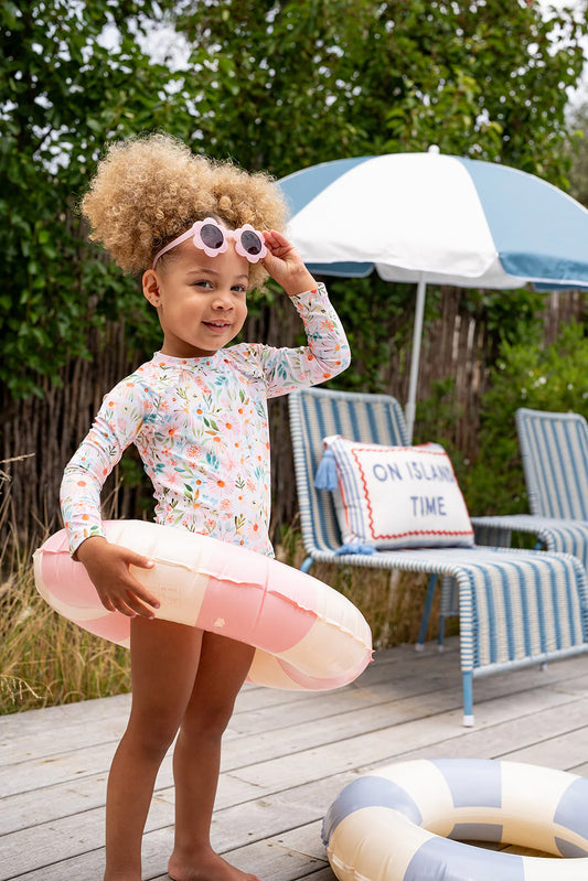 Eliana Sunsuit with Aqua Nappy