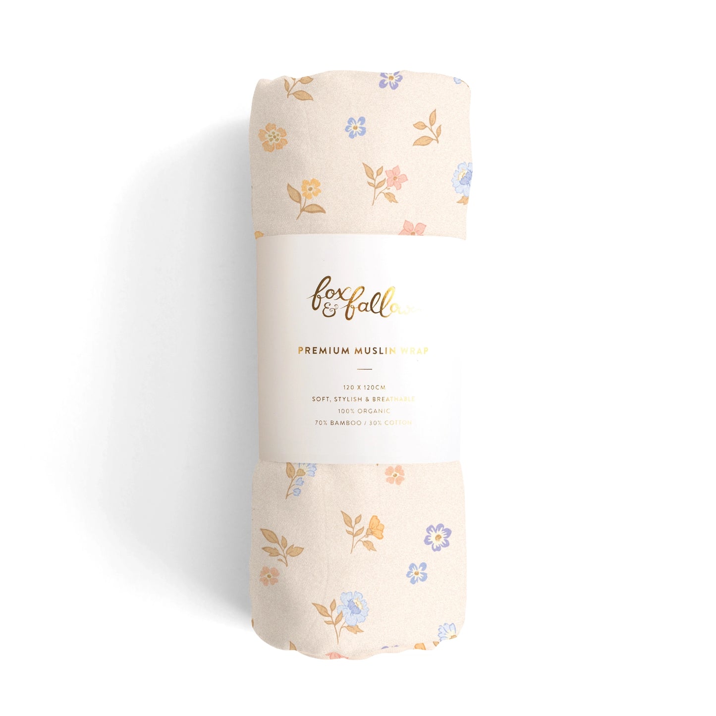 Organic Muslin Wrap Swaddle - Meadow