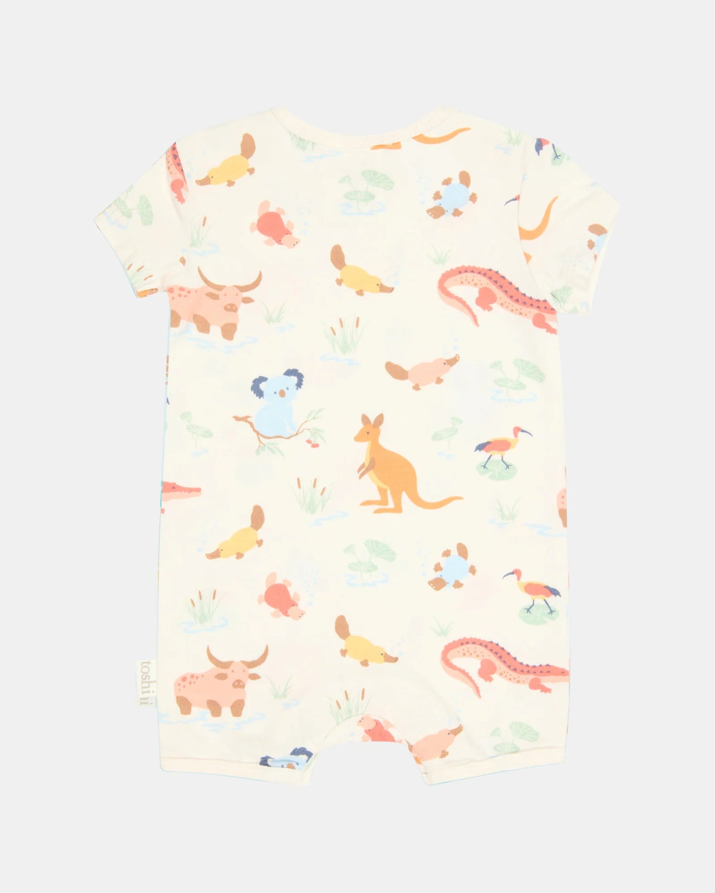 Short Sleeve Onesie Banjo - Kakadu Dawn