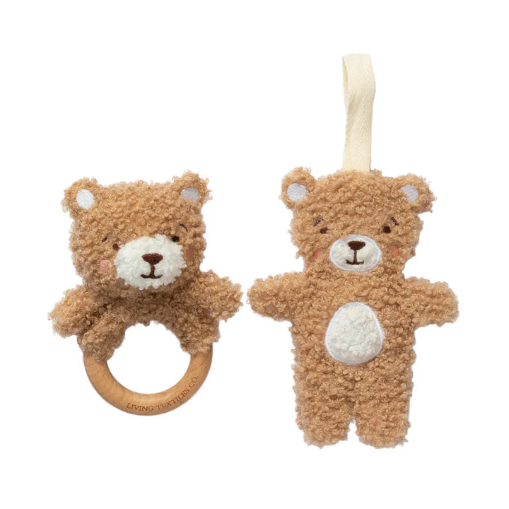 Cuddly Bears Teething Ring & Dummy Chain Gift Set
