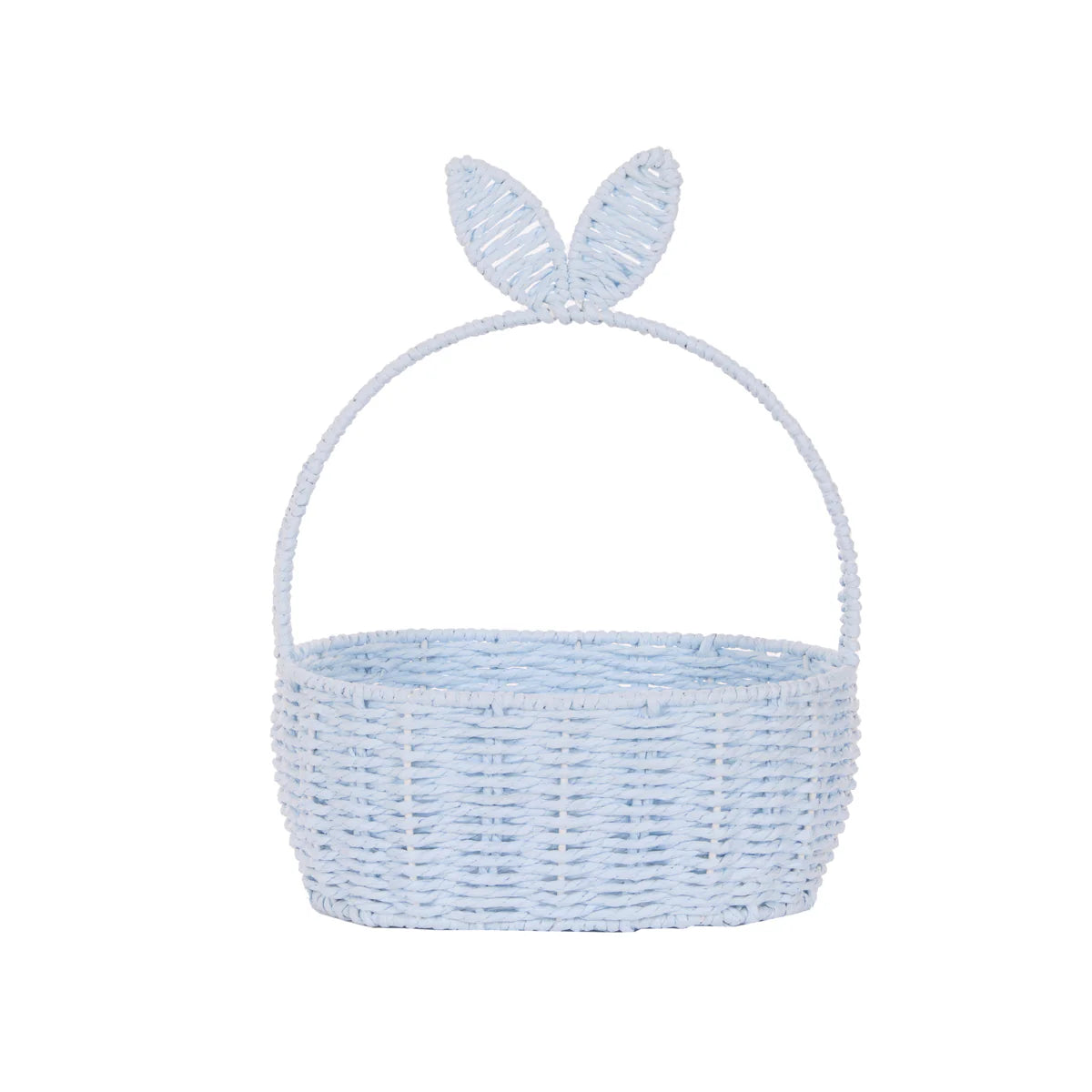Oval Bunny Basket - Blue