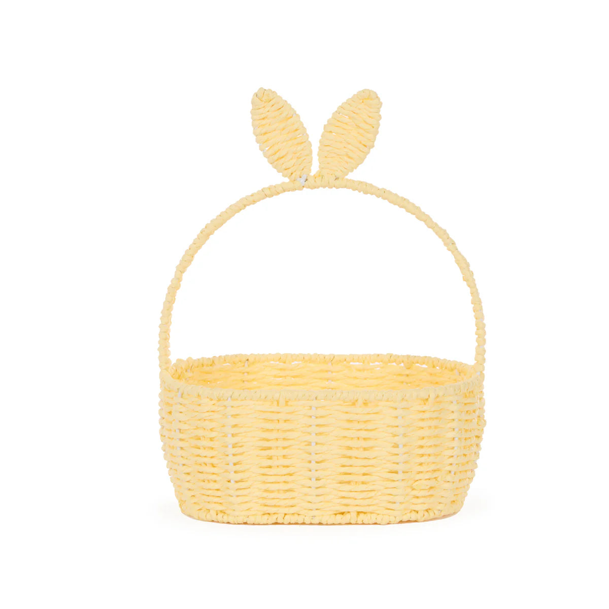 Oval Bunny Basket - Yellow