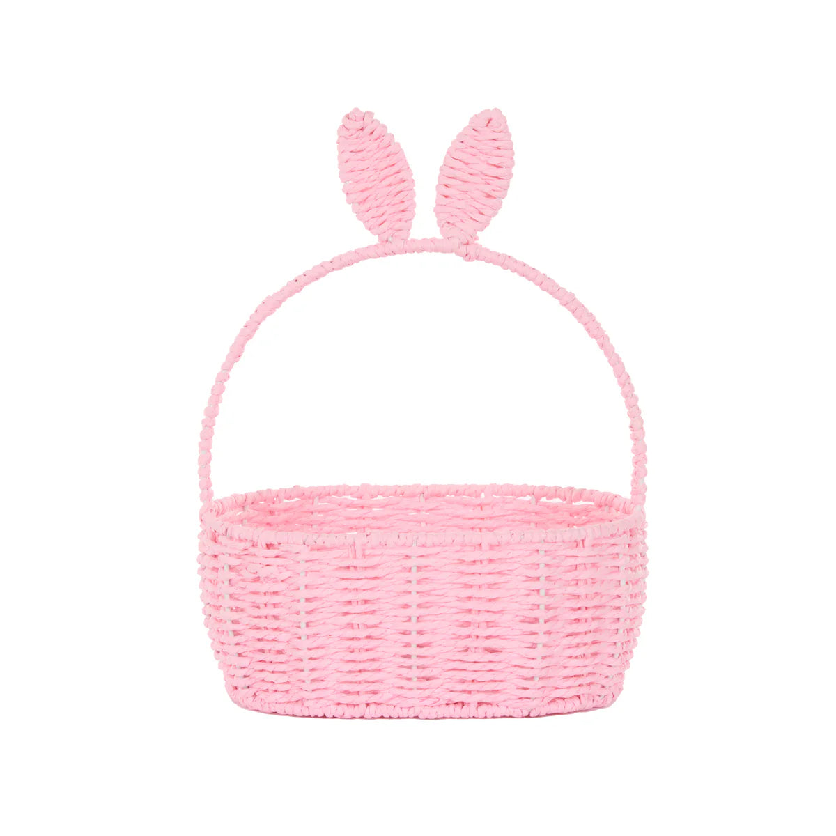 Oval Bunny Basket - Pink