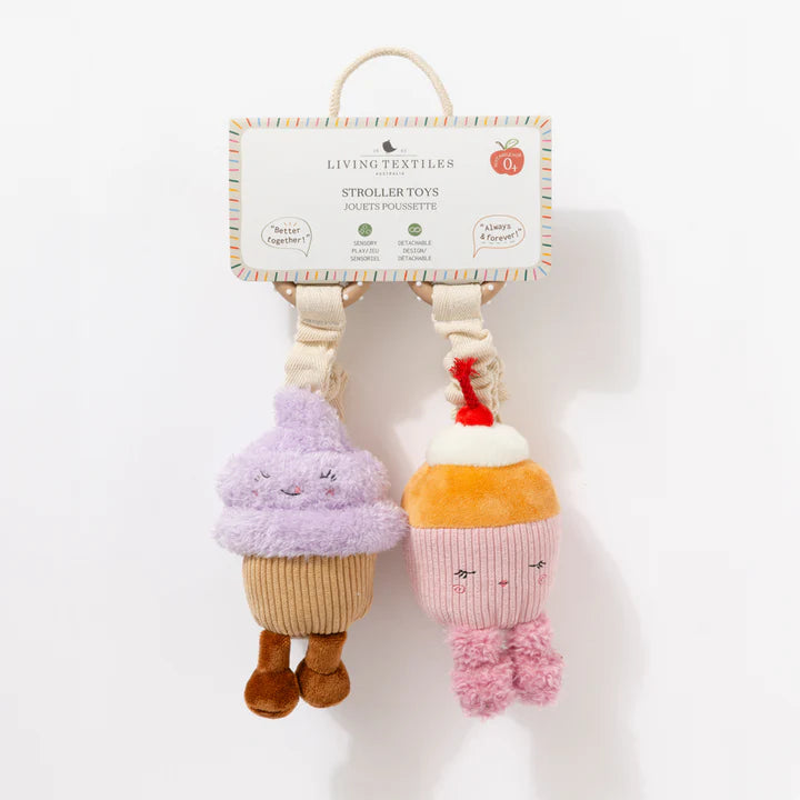 Stroller Toys 2pk - Ice Cream & Cupcake