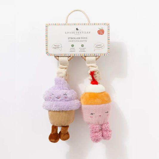 Stroller Toys 2pk - Ice Cream & Cupcake