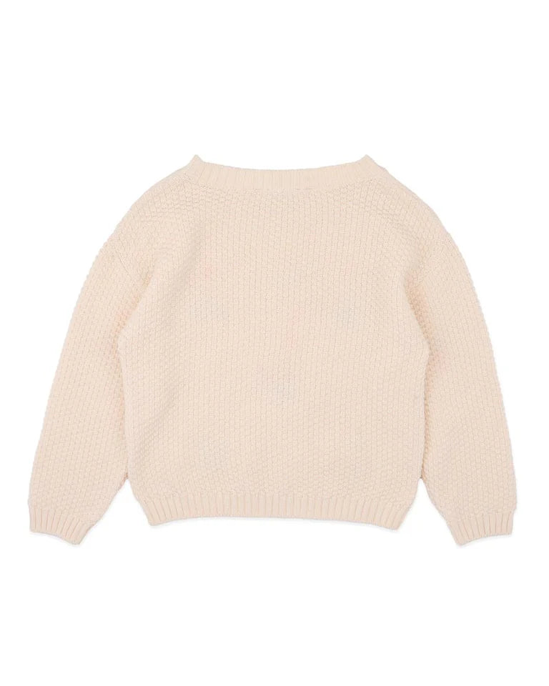 Fern Hand Embr. Organic Knitted Jumper