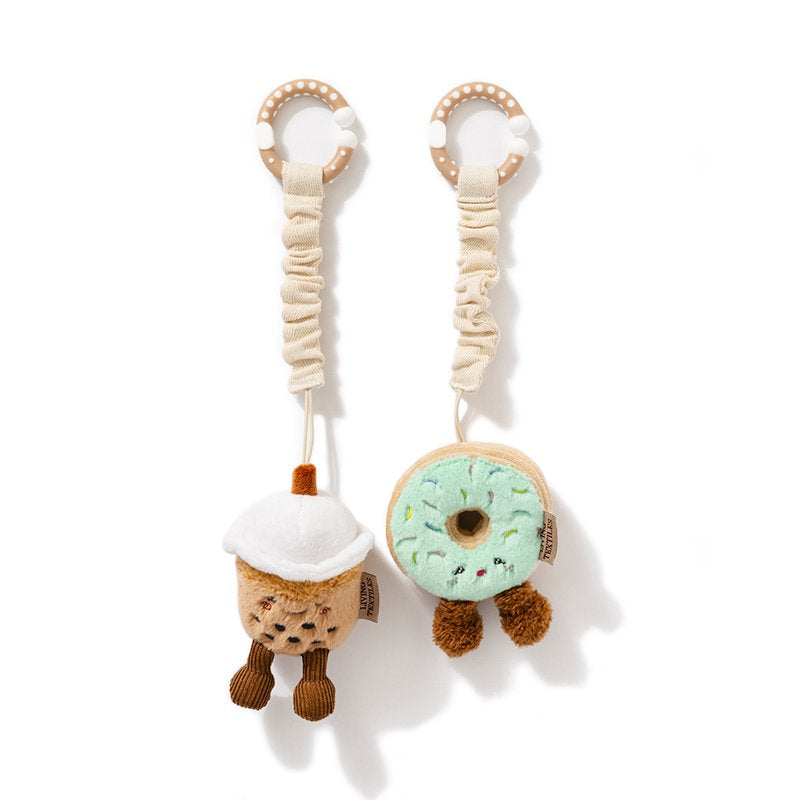 Stroller Toys 2pk - Boba Tea & Doughnut