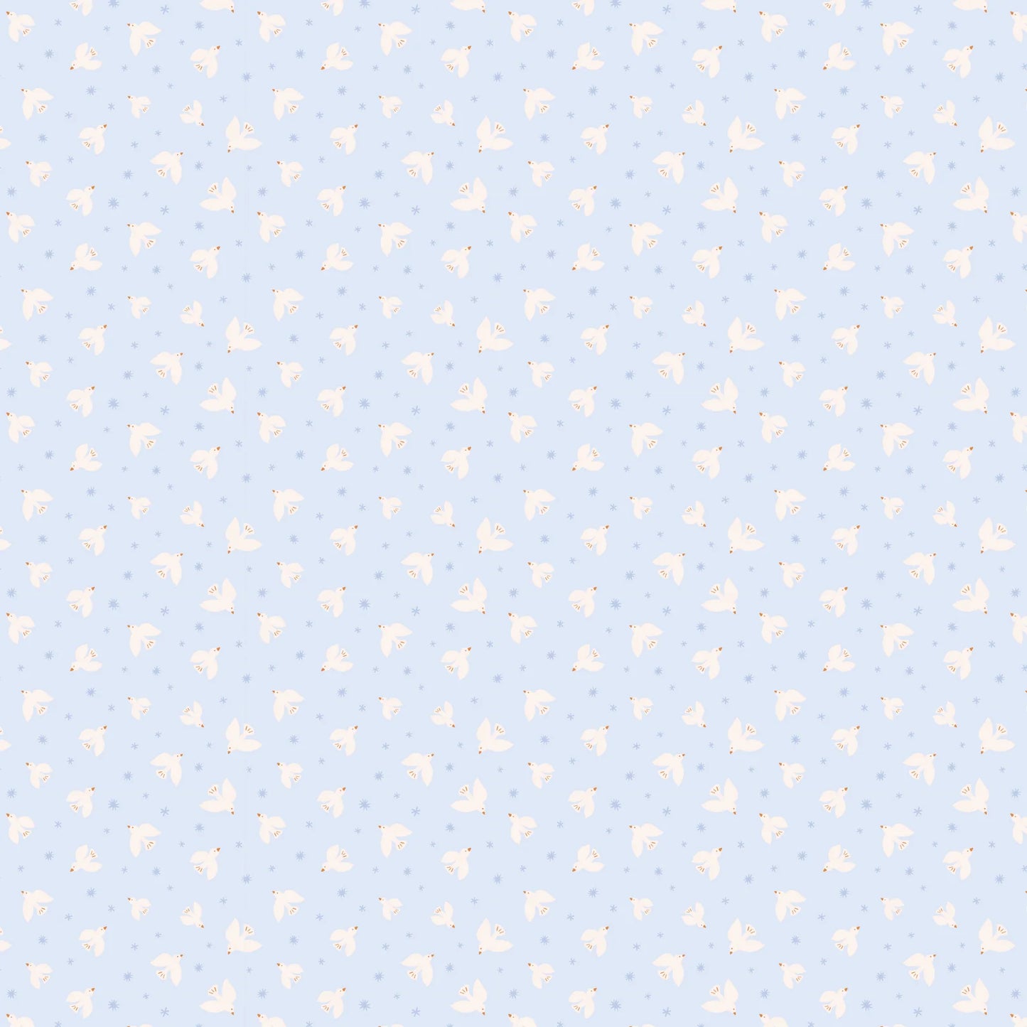 Organic Muslin Wrap Swaddle - Blue Doves