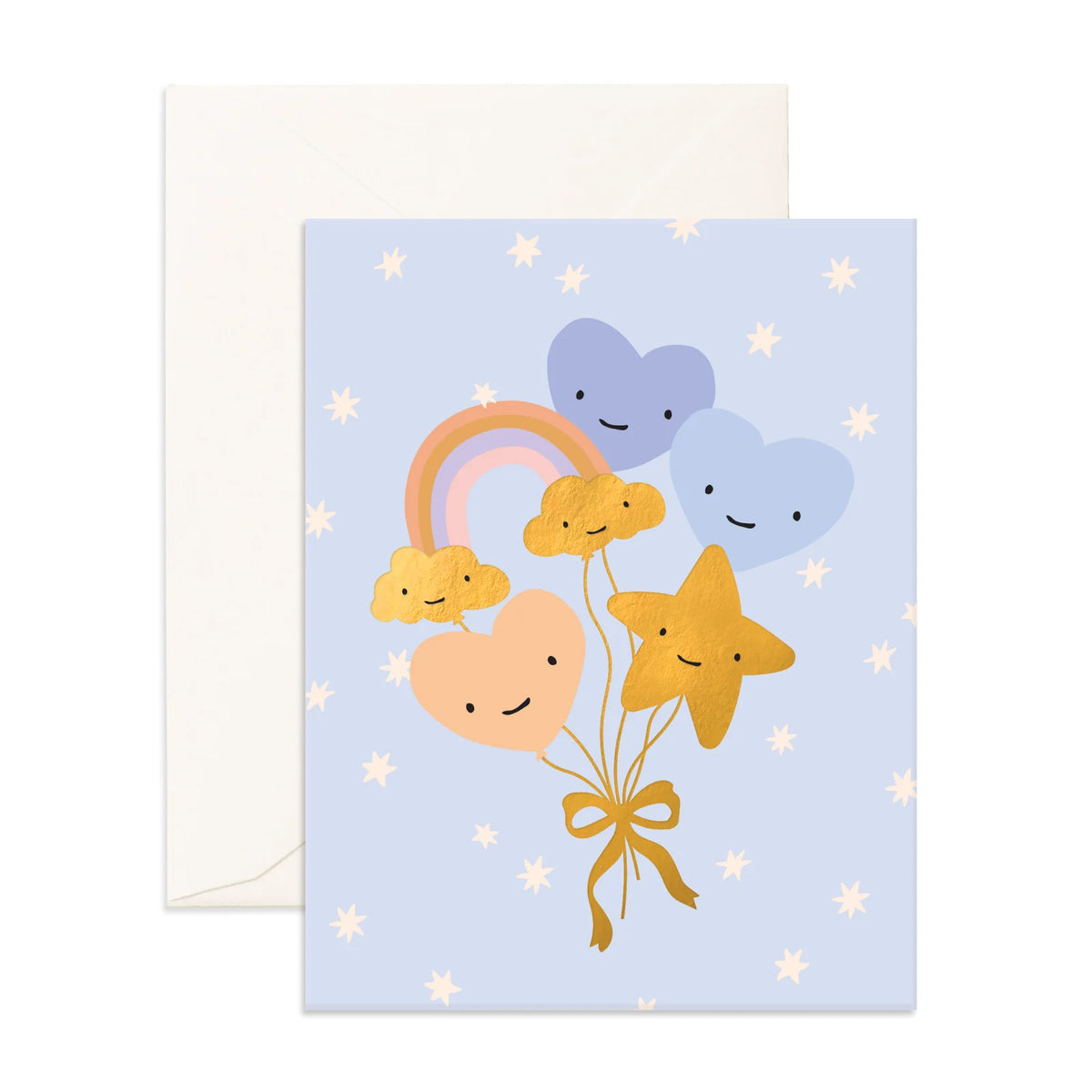 Powder Balloon Bouquet Greeting Card