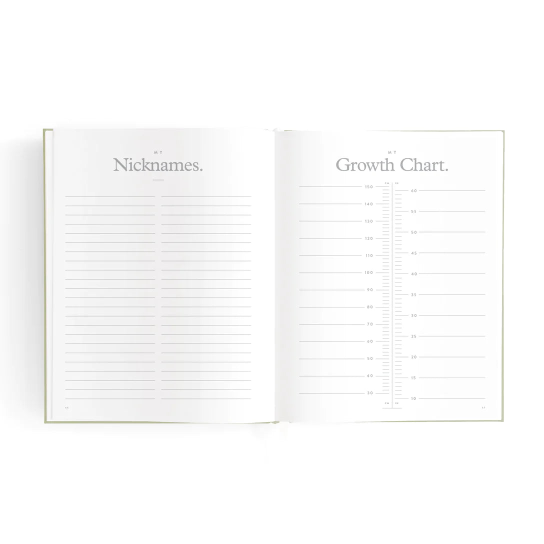 Mini Baby Journal - Sage