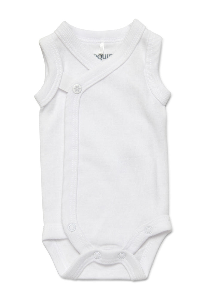 Premmie Wrap Singlet Bodysuit