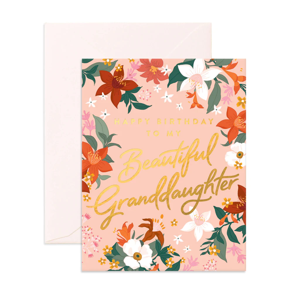 Happy Birthday Granddaughter Card