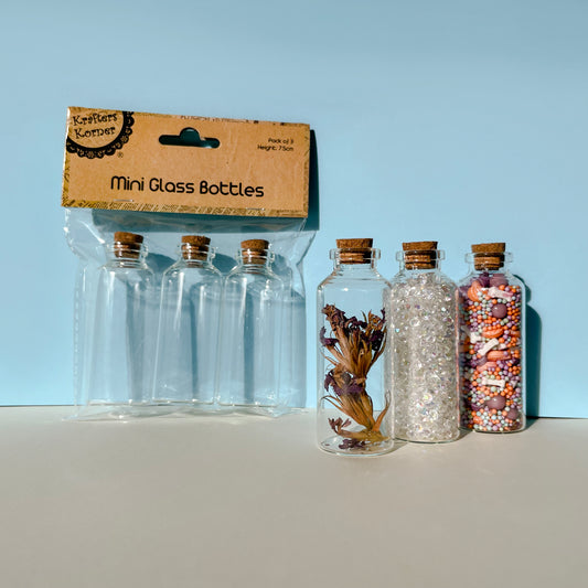 Glass Bottle Large - 3 Pack