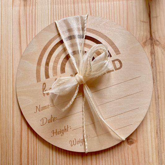 Rainbow Hello World Disc