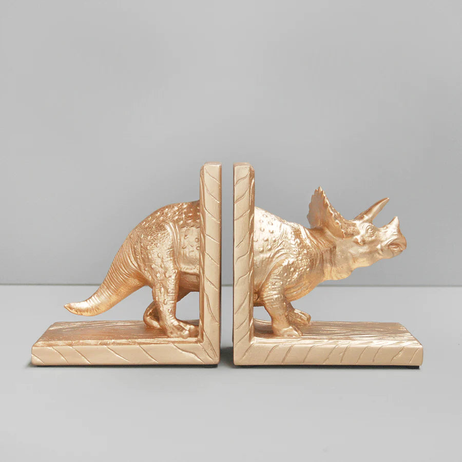 Triceratops Bookends