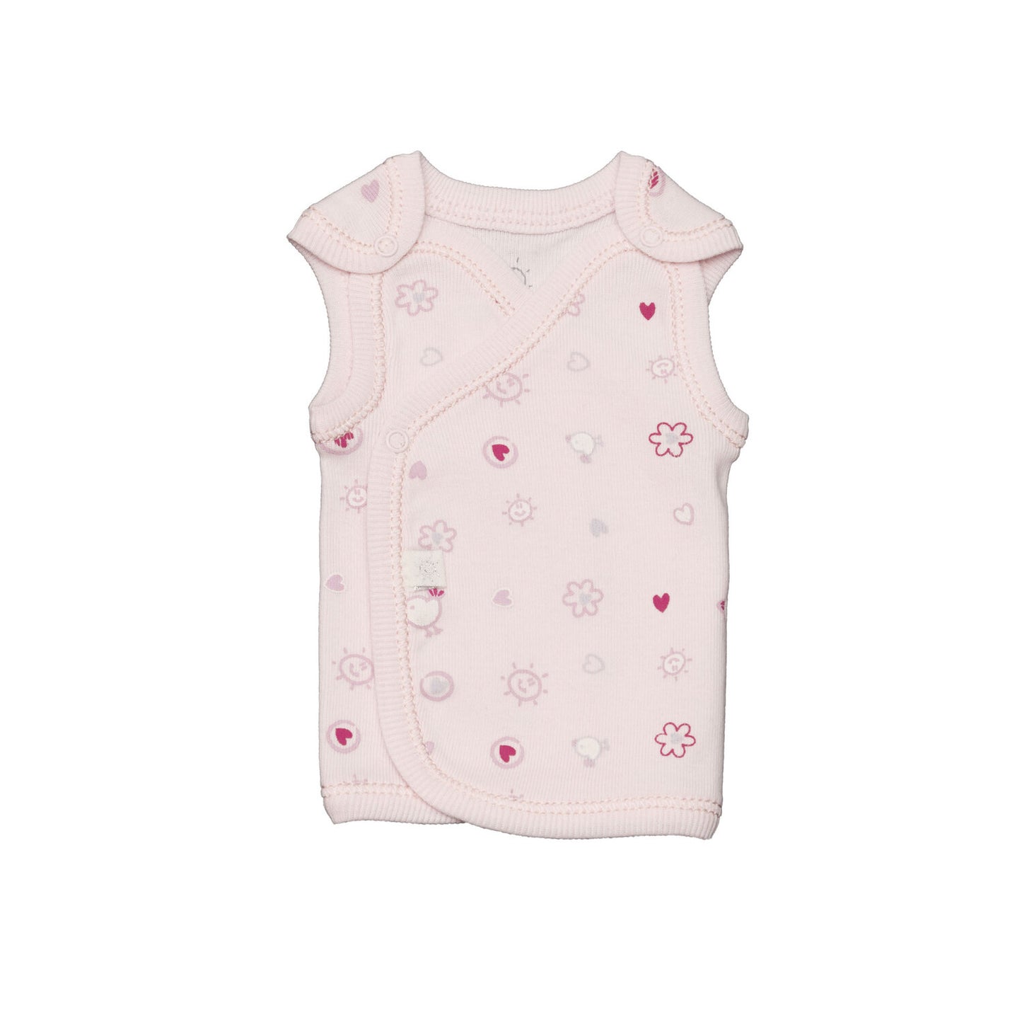 Organic Premmie Singlet - Pink