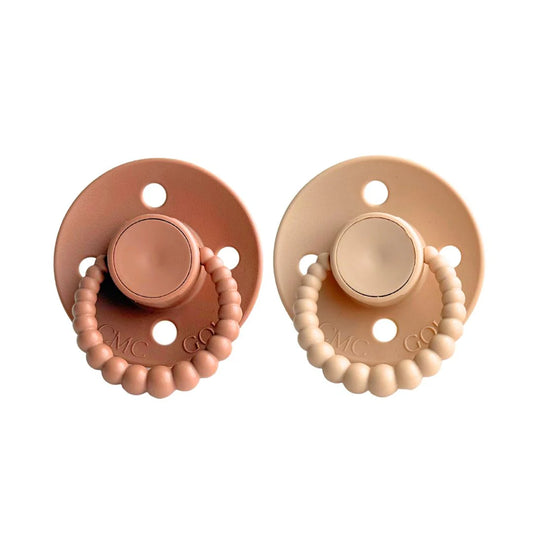 CMC Bubble Dummies 2pk - Terracotta + Croissant