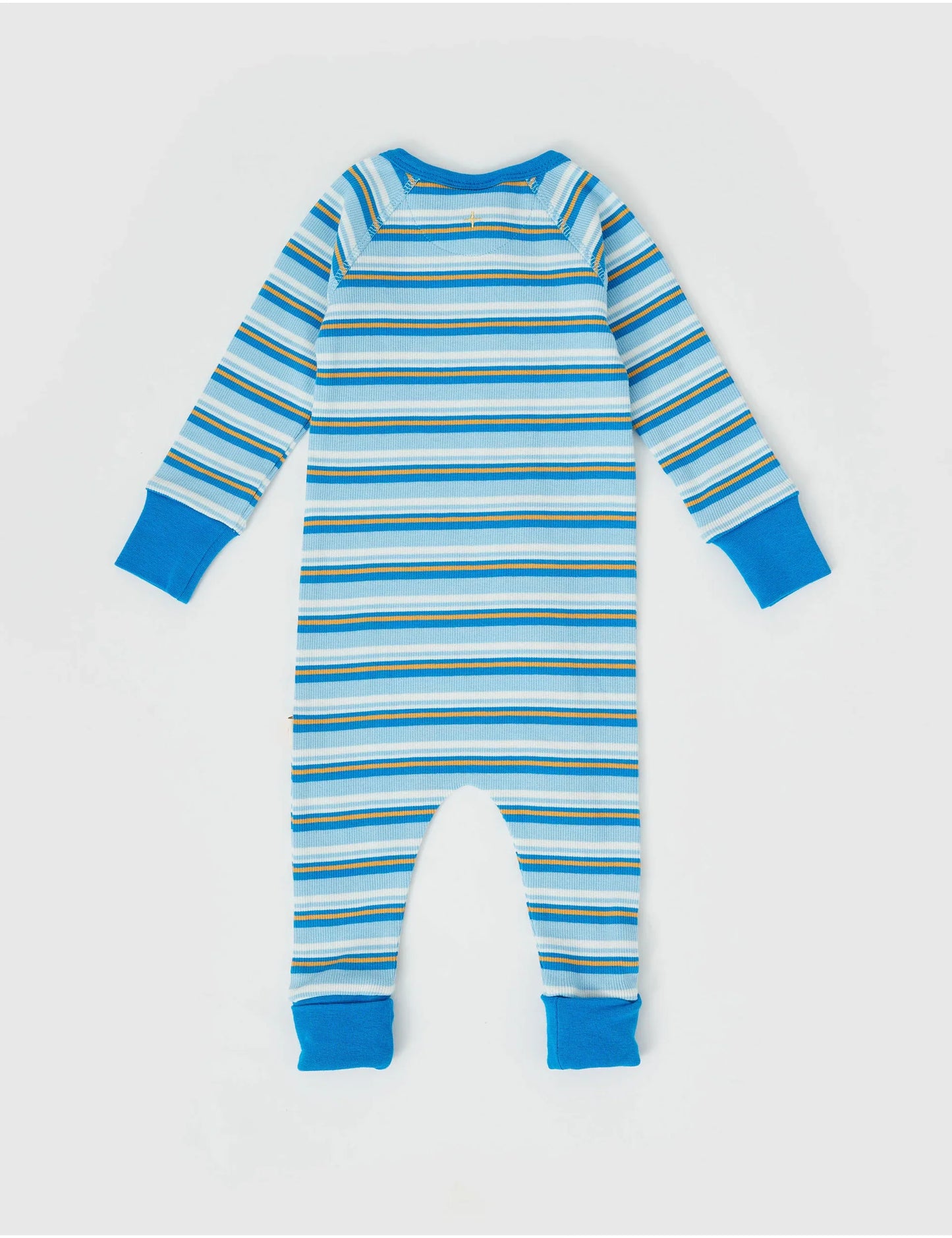 Sky Stripe Footed Zipsuit