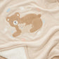 Embroiled Lined Blanket - Bear