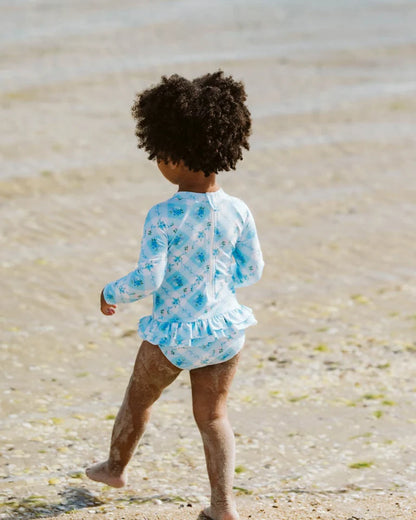 Frankie Sunsuit with Aqua Nappy