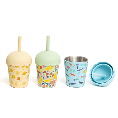 Happy Fruits Smoothie Cup & Straw 200ml