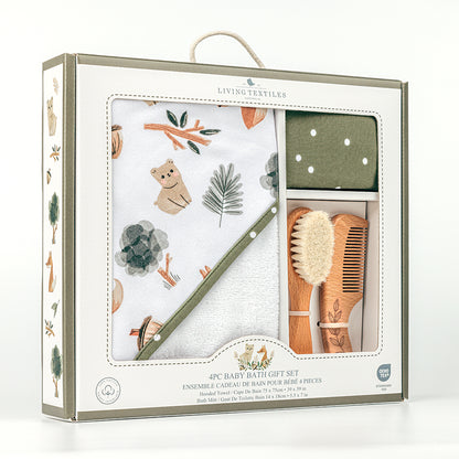 Baby Bath Gift Set 4pc - Forest Retreat