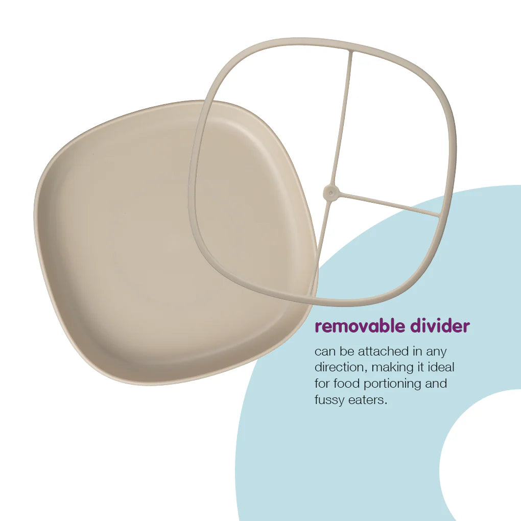 2 in 1 Suction Plate - Latte