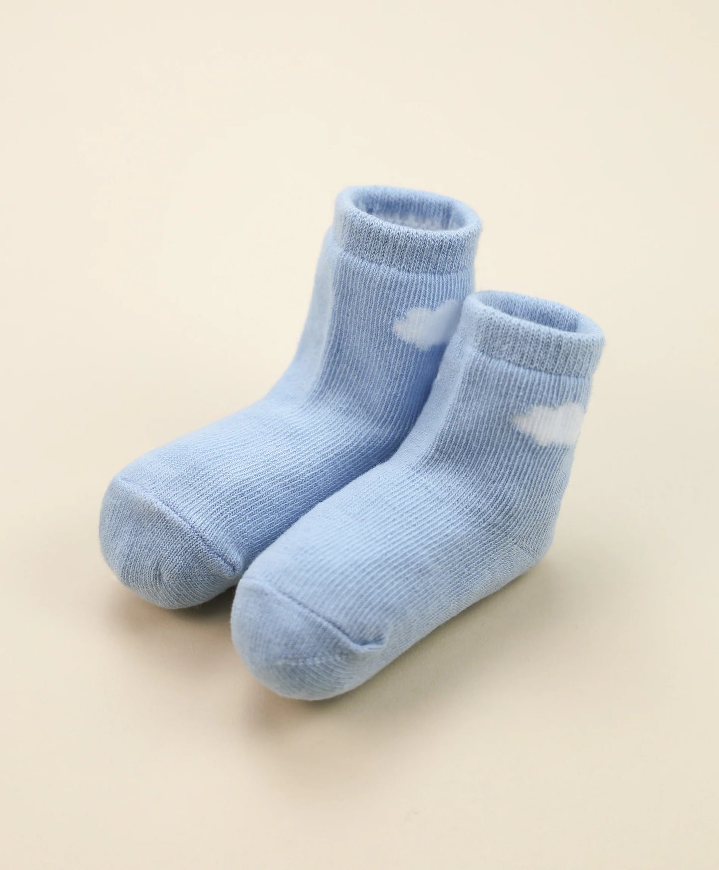 Organic Cotton Baby Socks - Blue Cloud