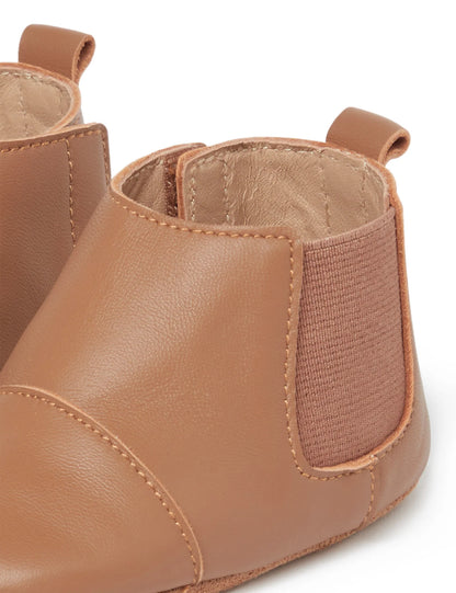 Leather Pre-Walker Chelsea Bootie - Tan