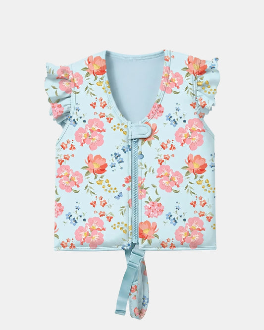 Swim Float Vest Twinkle Aqua Gardens UPF 50+