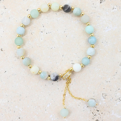 Stone Bracelet - Aqua Jade