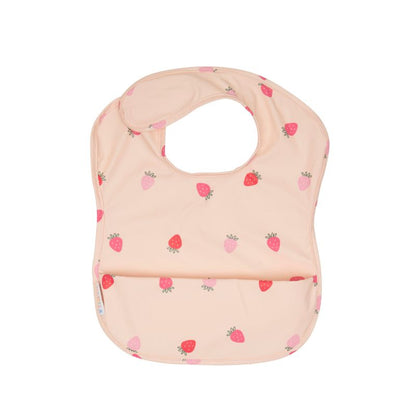 Recycled Pouch Bib - Strawberries
