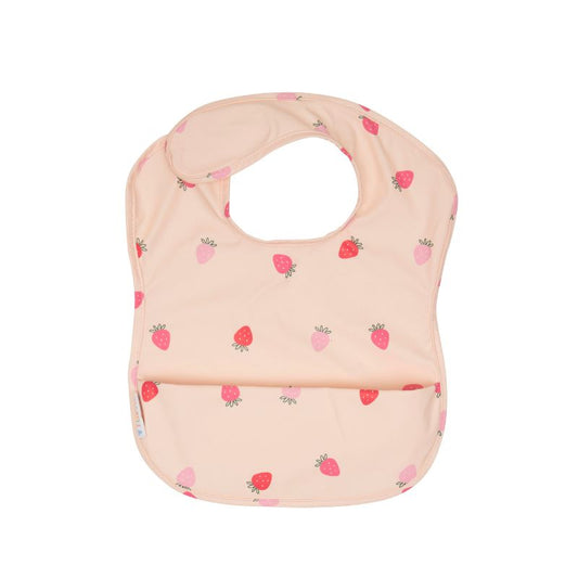 Recycled Pouch Bib - Strawberries