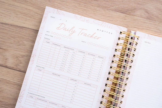 Your Little One’s Daily Tracker - Beige & Gold