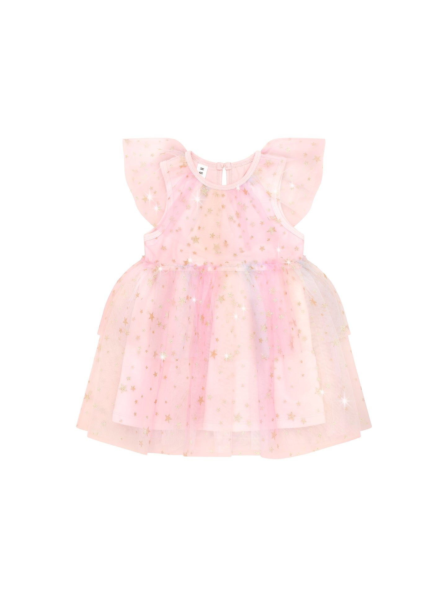 Starry Rainbow Frill Tulle Dress