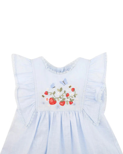 Poppy Embroidered Yoke Dress 000-2Y