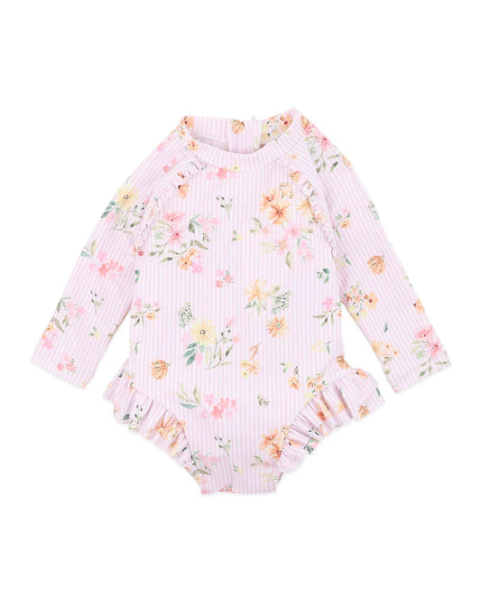 Lilet Sunsuit with Aqua Nappy