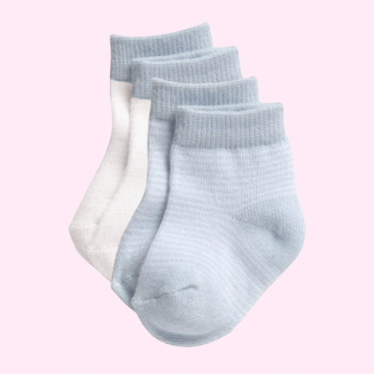 Small Baby/Prem Socks 2pk - Blue