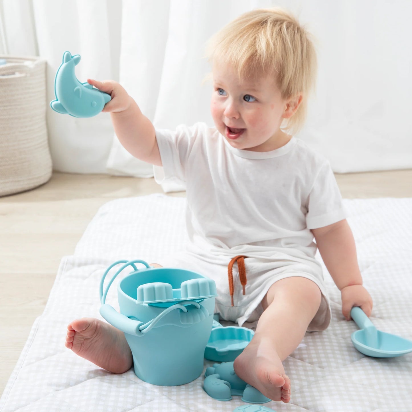 Beach Bucket Set 8pc - Blue