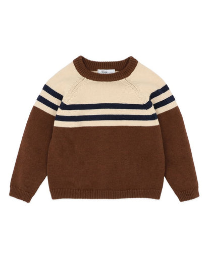 Jake Raglan Stripe Knitted Jumper