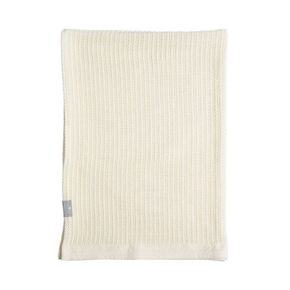 Cotton Bassinet Cellular Blanket - Natural White