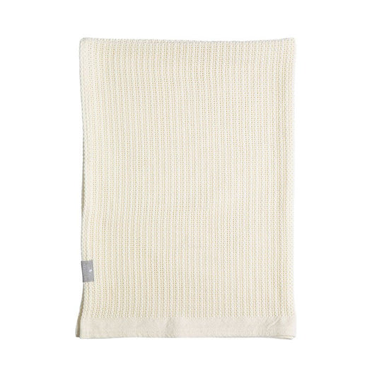 Cotton Bassinet Cellular Blanket - Natural White