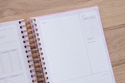 Your Little One’s Daily Tracker - Lilac & Rose Gold