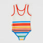 Land Down Under Stripe Scoop Back Bathers