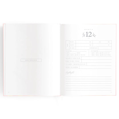 Baby Journal - Petal Stripe