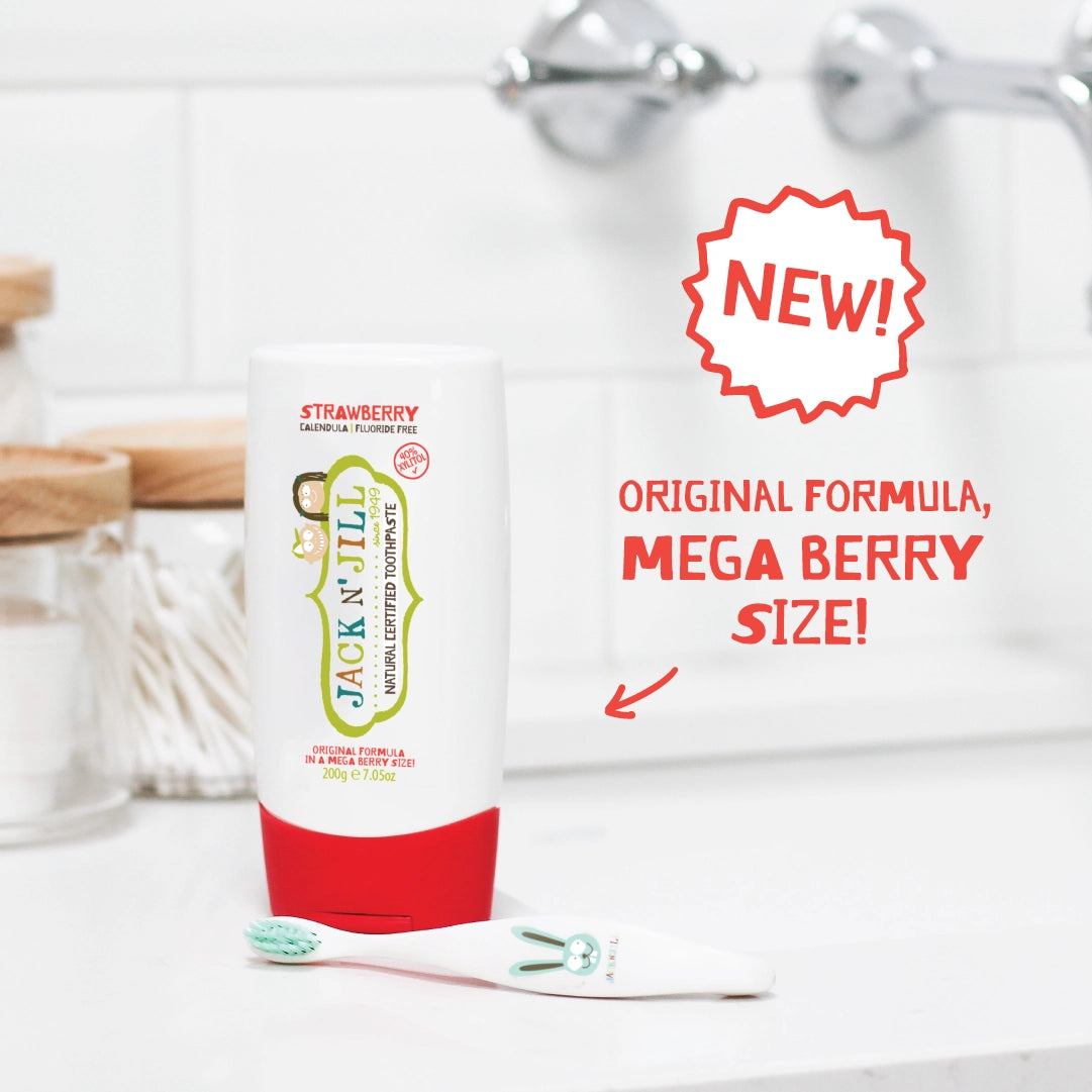 Mega Strawberry Natural Toothpaste 200g