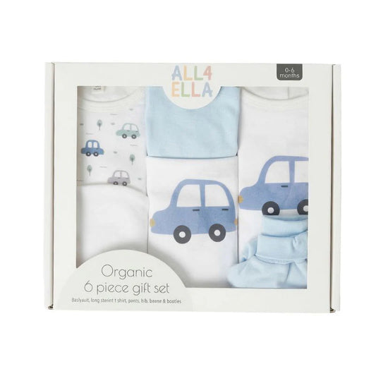 Organic Cotton Clothing 6pc Clothing Gift Set - Beep Beep