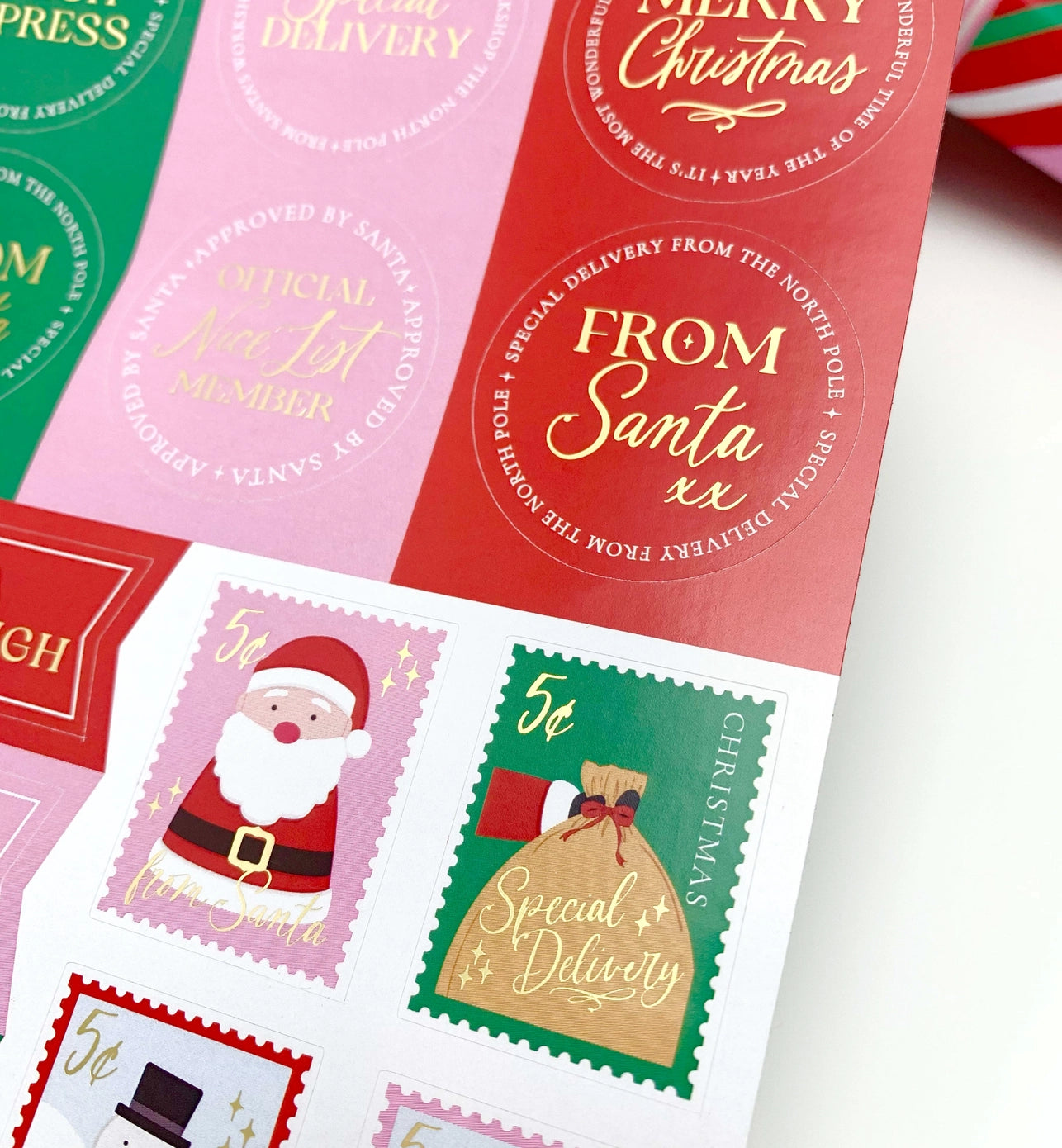 Christmas Gift Sticker Sheets