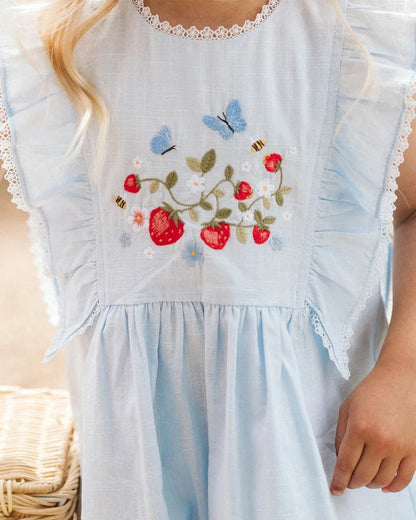 Poppy Embroidered Yoke Dress 000-2Y